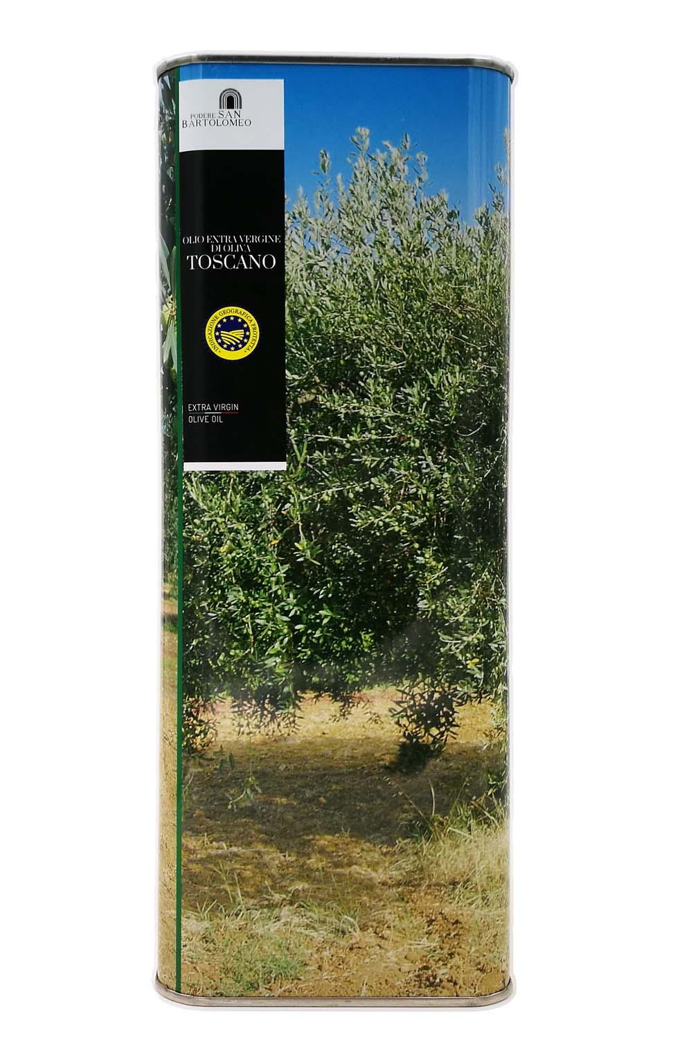 Olio Extravergine di Oliva IGP TOSCANO - Fruttato Medio (Latta 5 l)